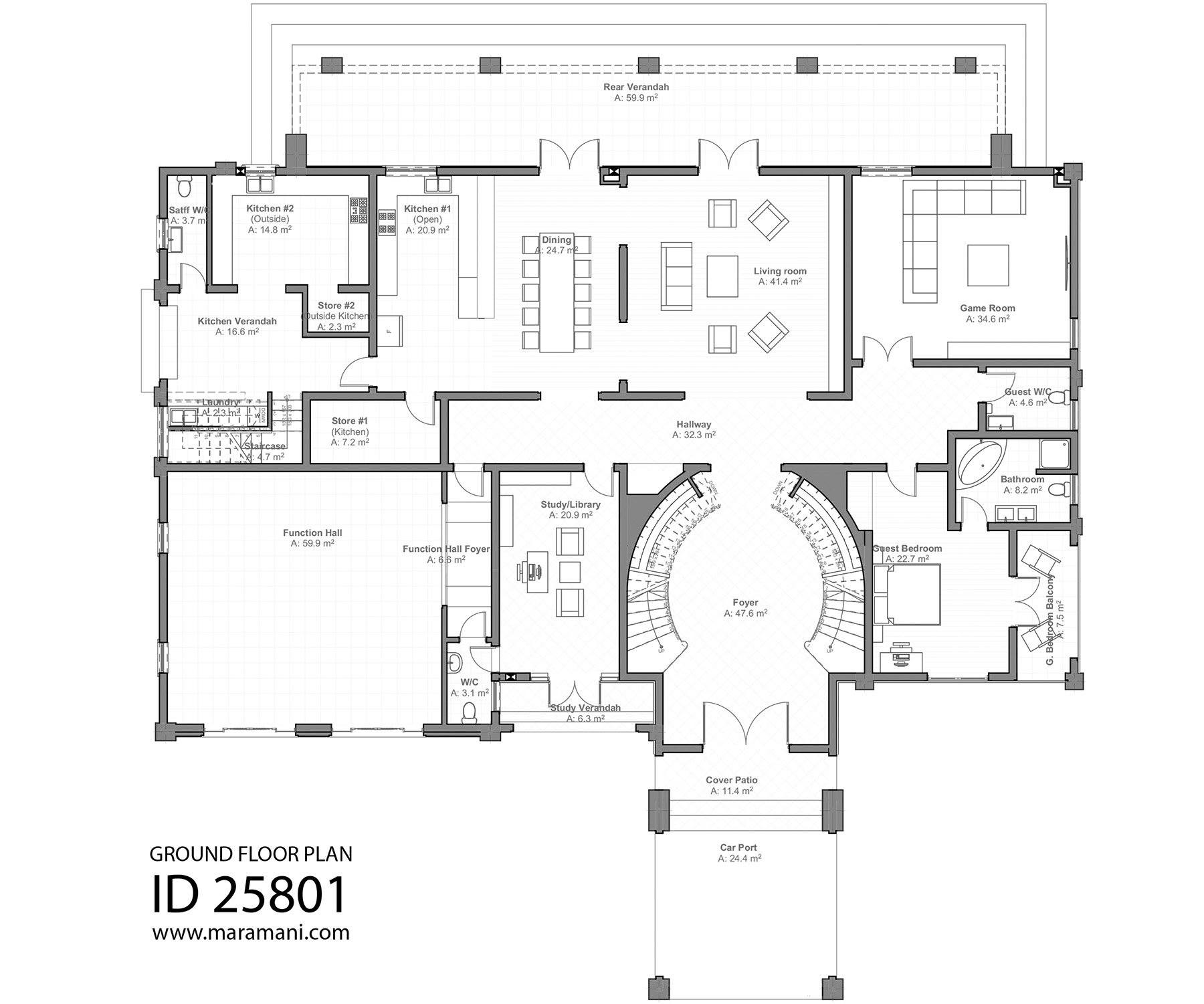 5 Bedroom House Plan - ID 25801
