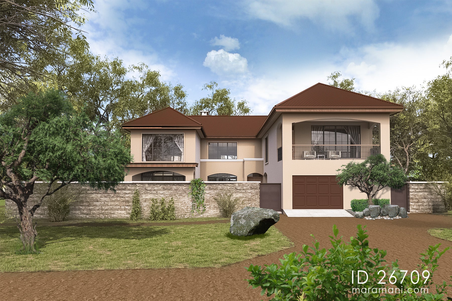 Luxury 6 bedrooms House Plan - ID 26709