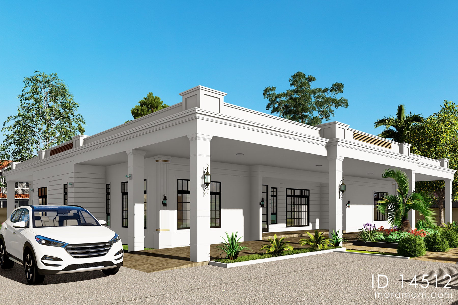 Spacious 4-Bedroom 5 Bathrooms House Plan - ID 14512