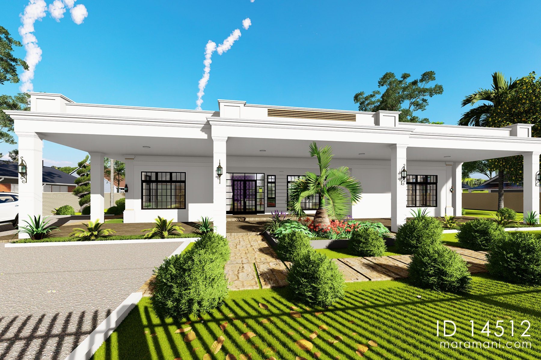 Spacious 4-Bedroom 5 Bathrooms House Plan - ID 14512