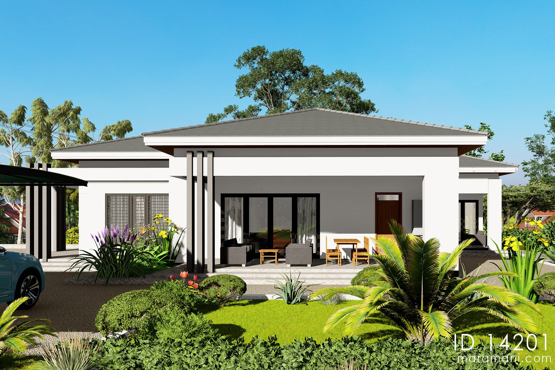 4 Spacious Bedrooms Bathrooms - ID 14201