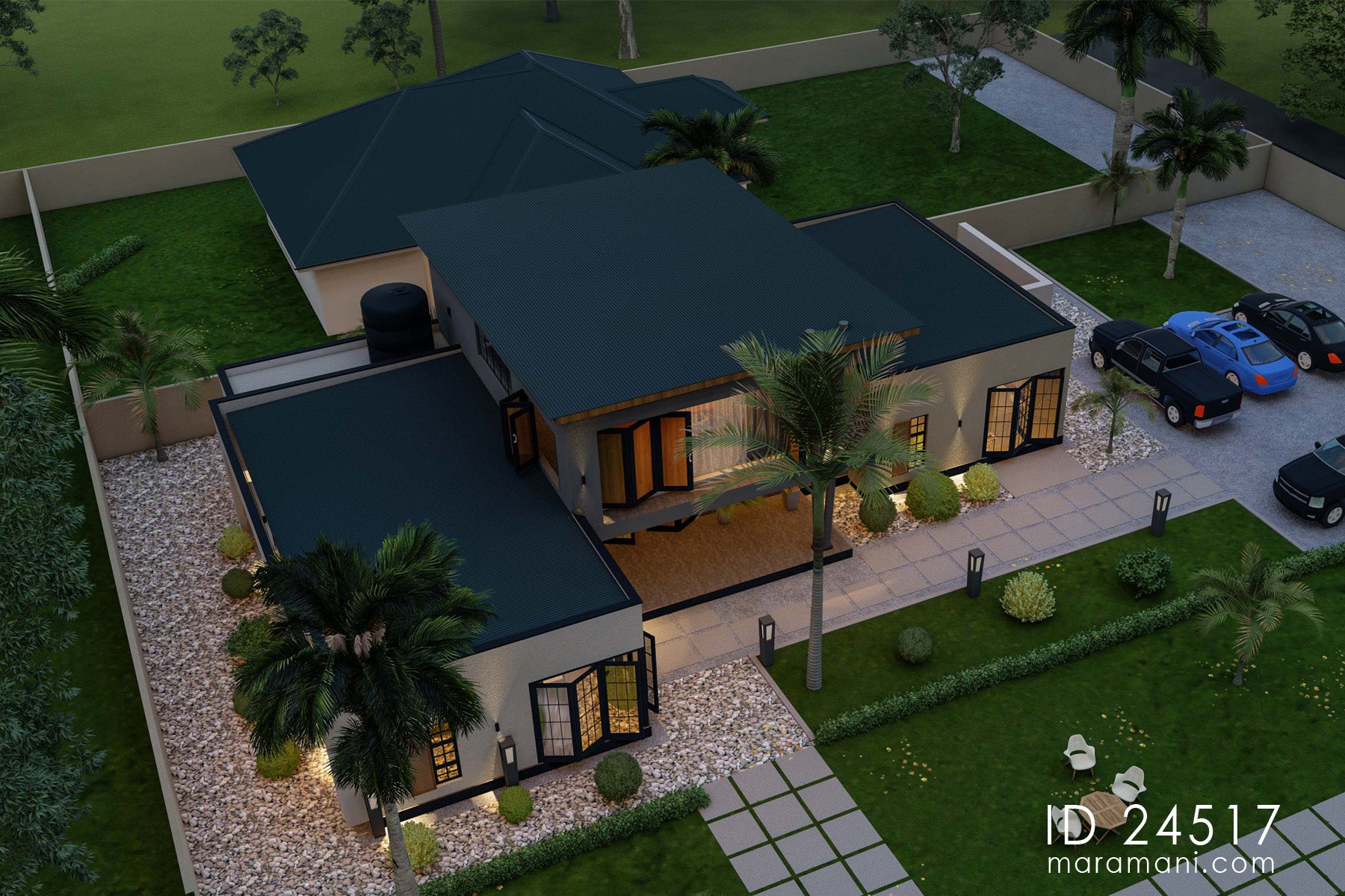 Modern 2-storey 4 Bedroom House - ID 24517