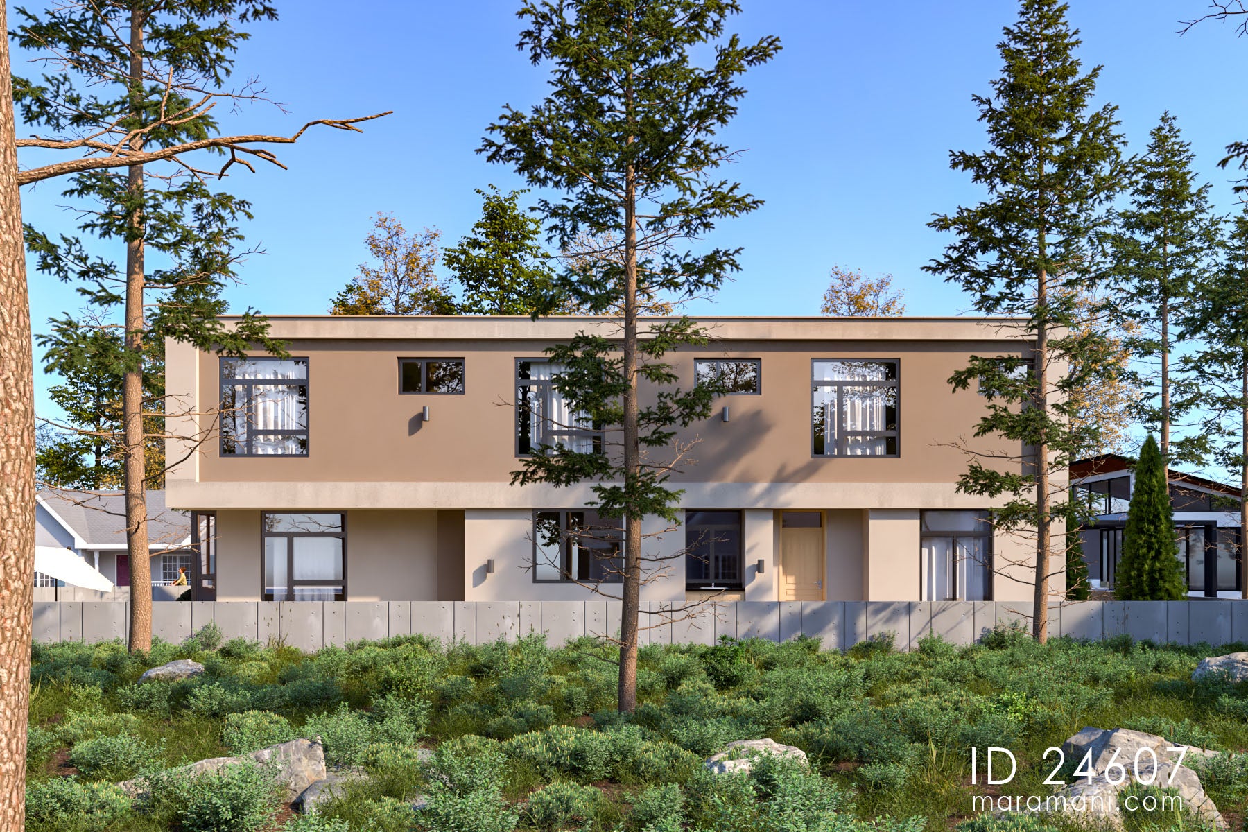 Modern 4 Bedroom Double Storey House - ID 24607