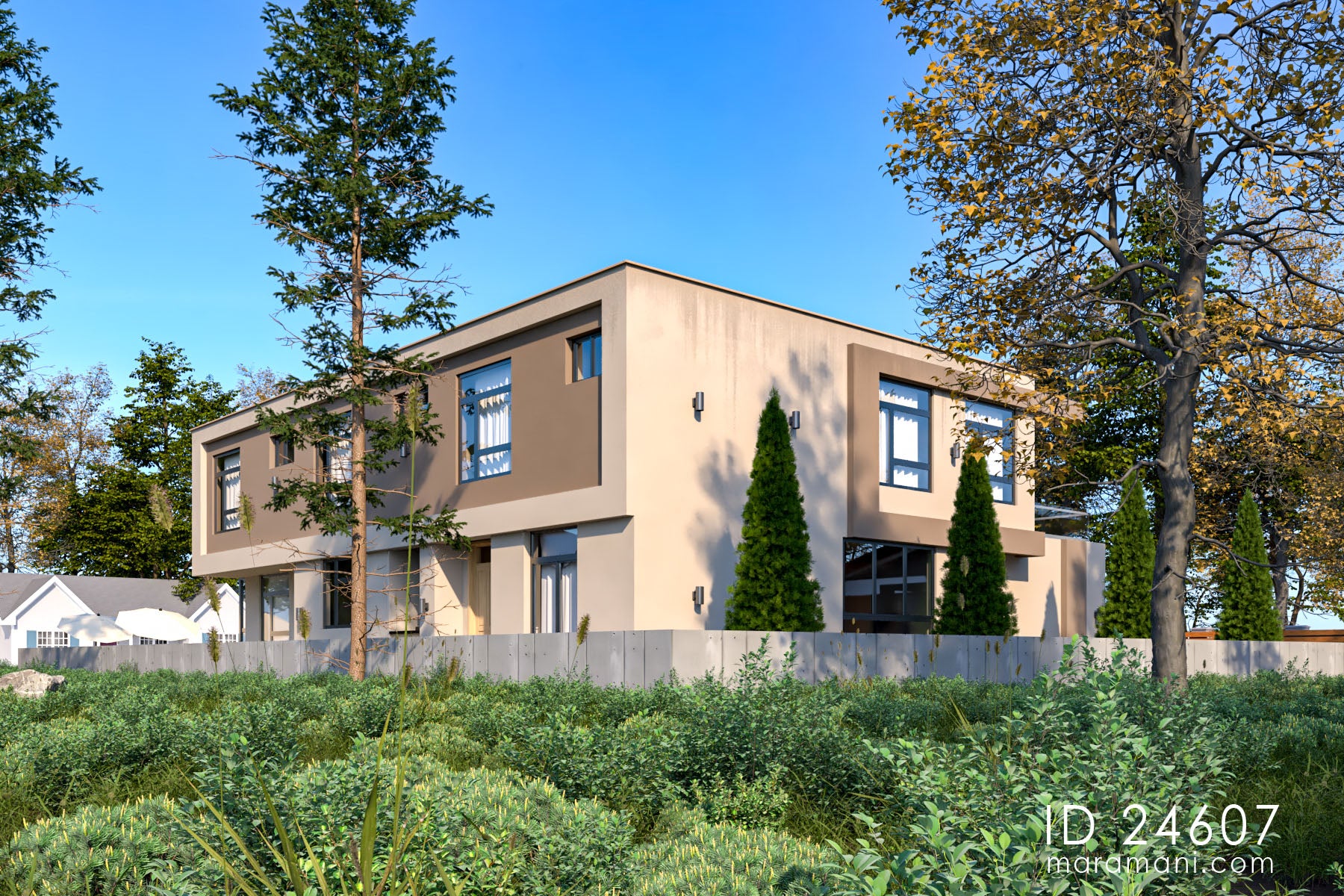 Modern 4 Bedroom Double Storey House - ID 24607