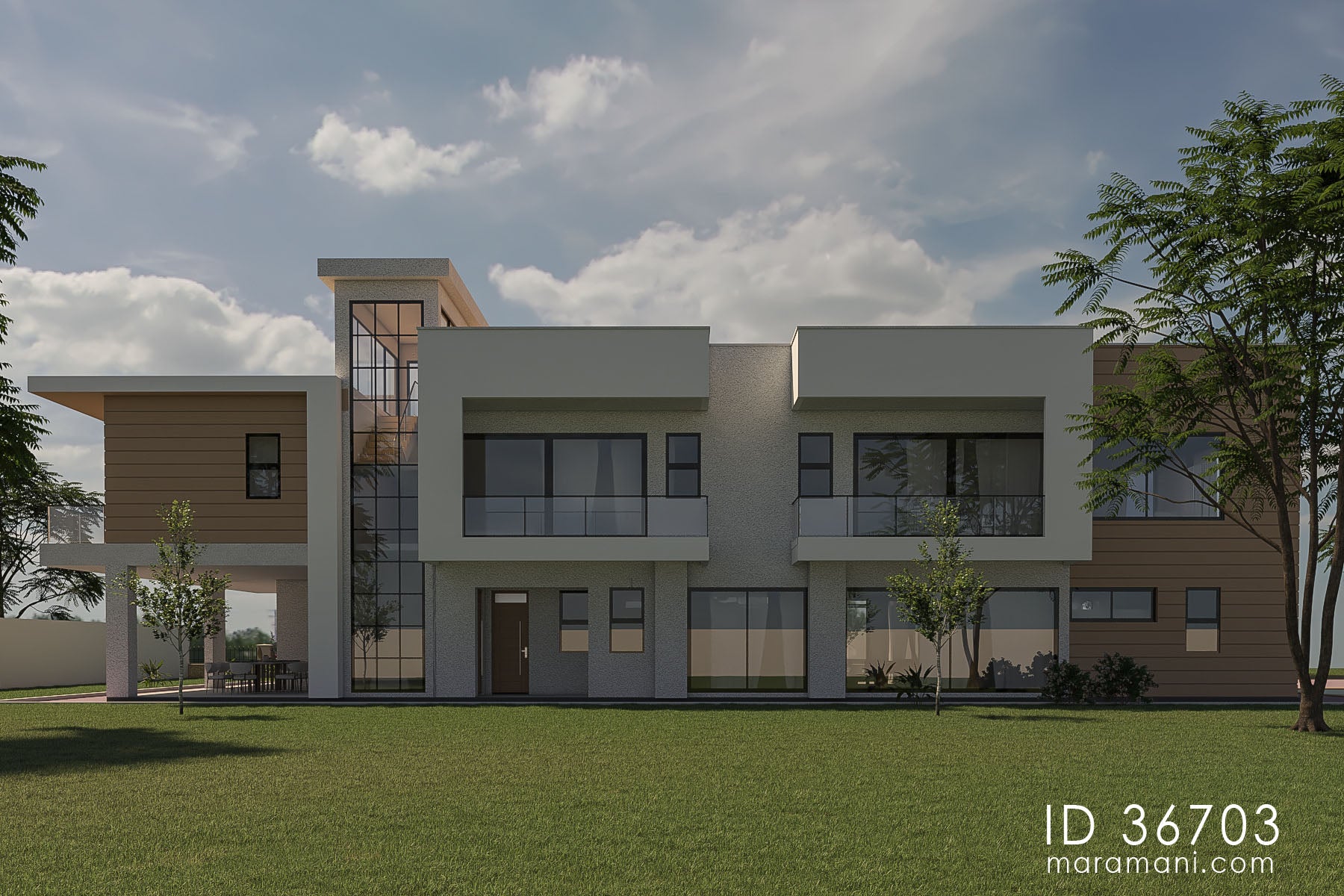 Modern 6 Bedroom House Design - ID 36703