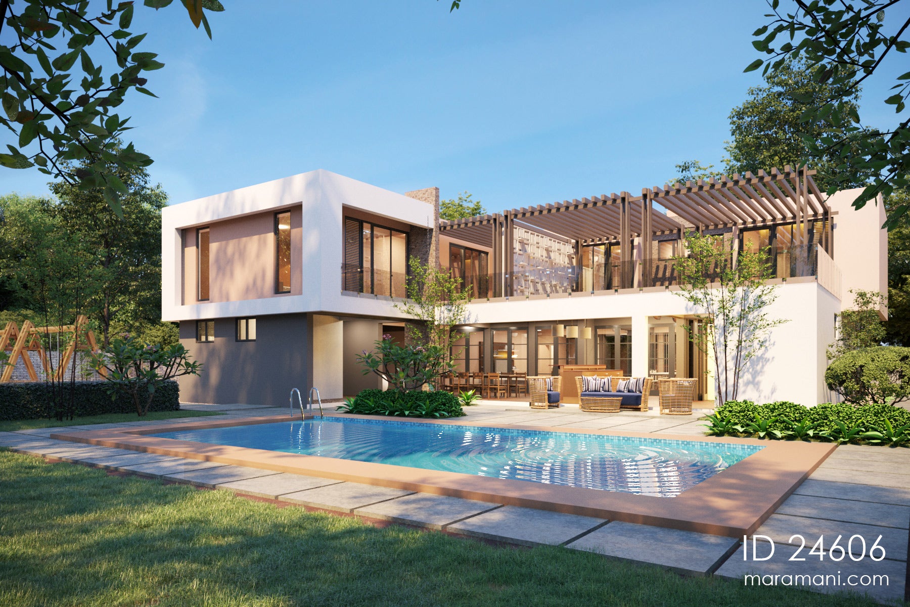 Modern home plan - ID 24606