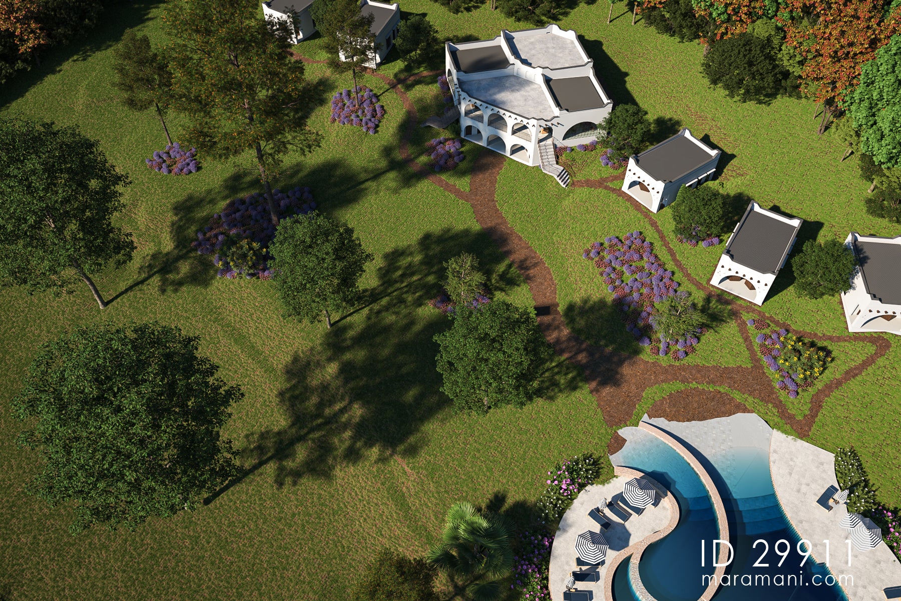 Spacious 2-Story Restaurant, Bar, and 5-Bedroom Complex - ID 29911